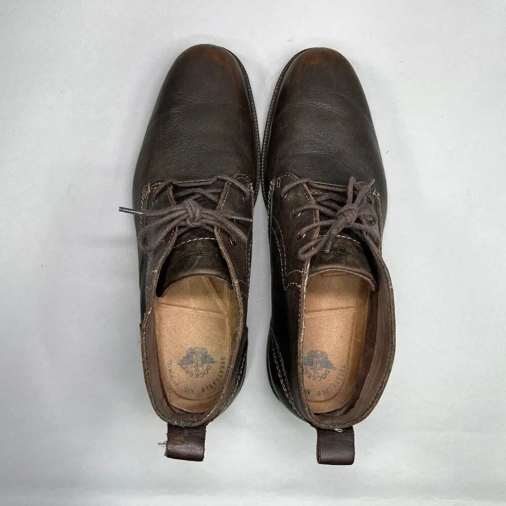 Dockers Chukka Boots Men's‎ Size 10.5 Brown Leather Waterproof Casual Shoes